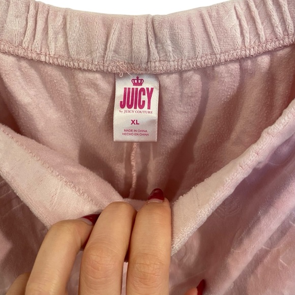 Juicy Couture Velour Velvet 3 Piece Pink Pajama Set Size XL - Picture 7 of 10